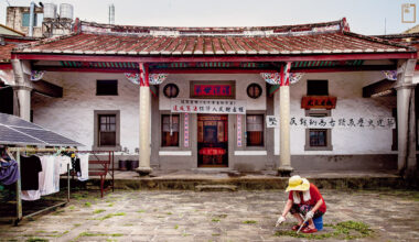 「新姜天水堂」是北埔姜姓家族建築群裡，唯一還未被列入歷史建築的老屋。(攝影／鄭映航)